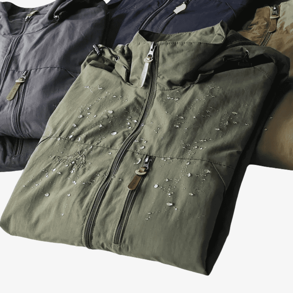 Men's Windproof Jacket with DWR Treatment |