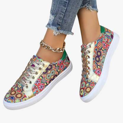 Floral Print Sneakers