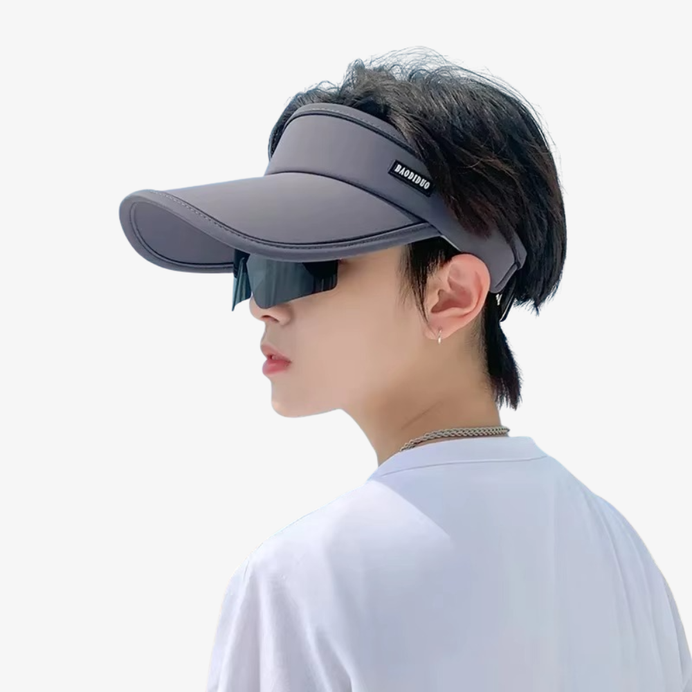 Visor cap with integrated goggles