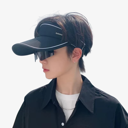 Visor cap with integrated goggles