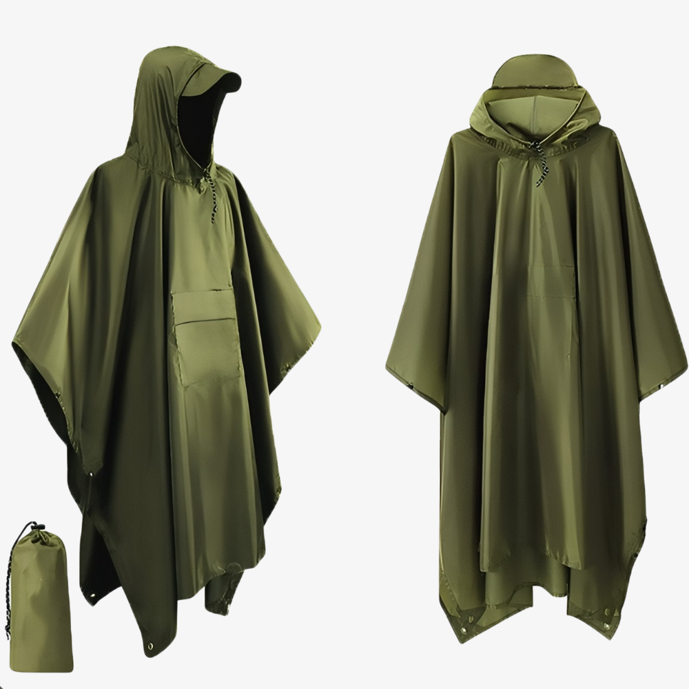 Hiking rain poncho