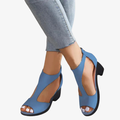 Orthopedic Leather Heeled Shoes - OrthoElegance™