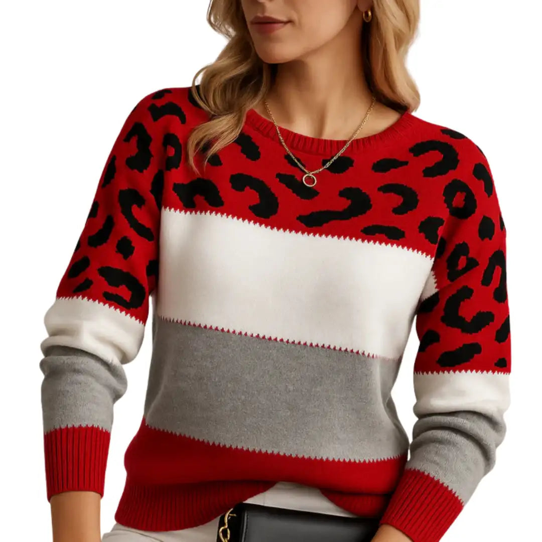 Leopard print sweater