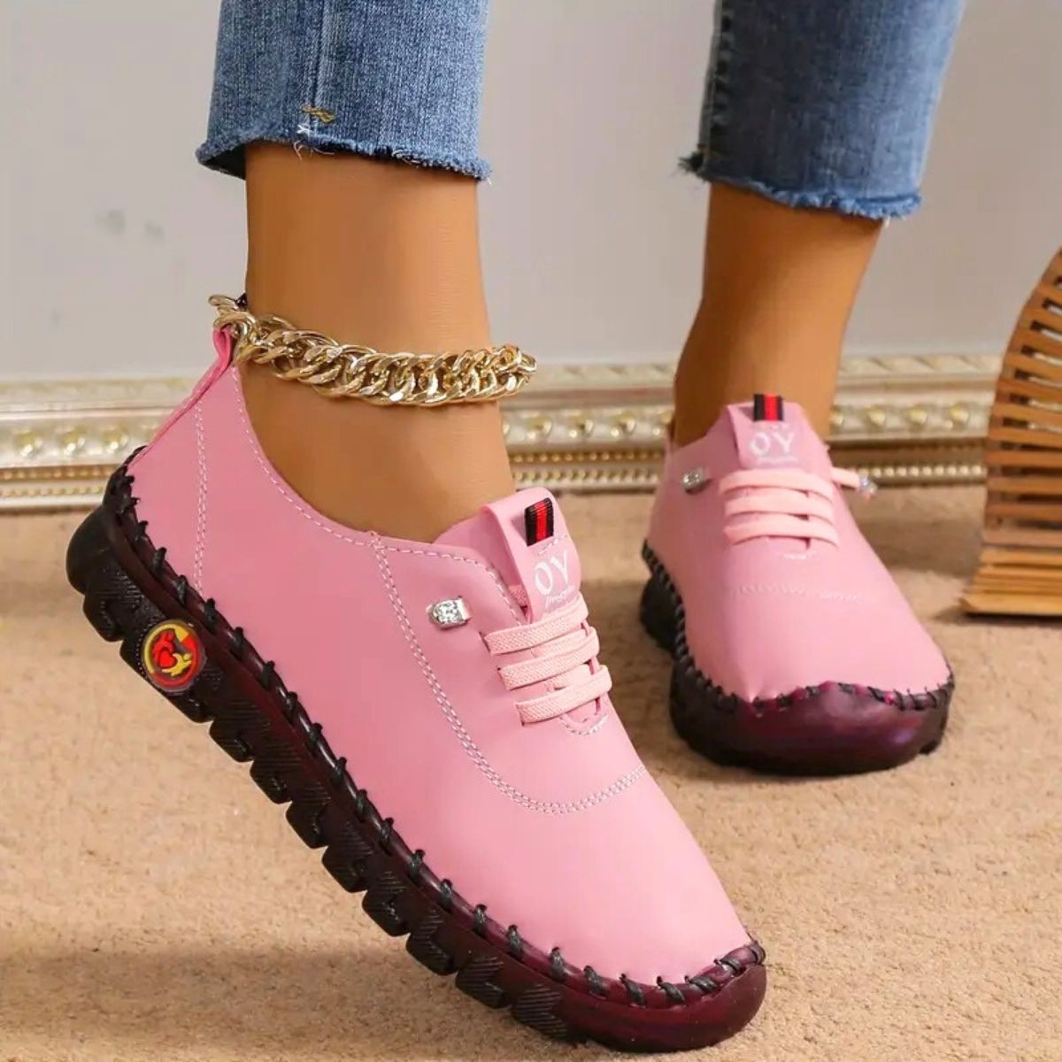 Maya - Lightweight non-slip leather shoes